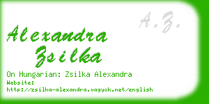 alexandra zsilka business card